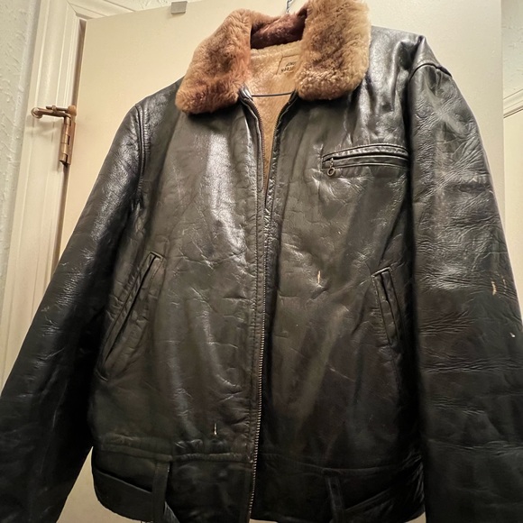 Mens Antique 1950’s Leather Jacket - Picture 10 of 10
